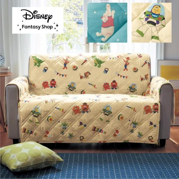ソファカバー ソファーカバー カバーリング カバー 敷物 ファブリック 綿混 ひじ掛け付き Disn...