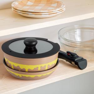 Disney ディズニー 取っ手が外れる鍋＆フライパン２点セット くまのプーさん