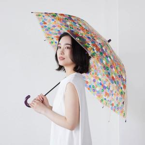 ヘラルボニー レディース HERALBONY 女性 傘 レディース傘 透明 透明柄 ワンタッチ式 女性用 雨傘