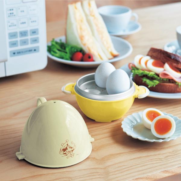 レンジでゆで卵 調理器具 キッチンツール 台所用品 Disney キャラクター かわいい ミッキーマ...