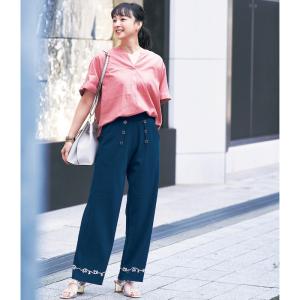 パンツ ズボン ボトムス ロングパンツ レディース 女性 カットソー生地 着心地 快適 Disney ディズニー シンプル S M L LL おしゃれ｜bellemaison