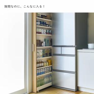 隙間収納 15cm キッチンラック スリムワゴ...の詳細画像3