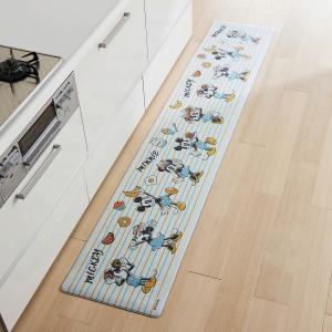 キッチンマット マット カーペット ラグ 敷物 ファブリック キッチン 台所 キッチン用品 台所用品 Disney ディズニー もっちり 拭ける 約45×240 おしゃれ