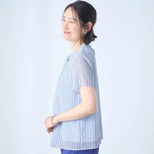 ブラウス トップス 半袖 レディース 女性 サ...の詳細画像2
