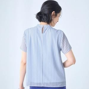 ブラウス トップス 半袖 レディース 女性 サ...の詳細画像3