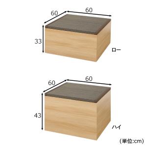 畳収納ボックス 収納box 収納スツール ユニ...の詳細画像1