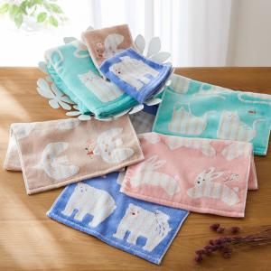 タオル フェイスタオル ハンドタオル ファッション雑貨 洗面所 タオル 動物テイスト シンプル おしゃれ ハンドタオル同色2枚セット フェイスタオル1枚