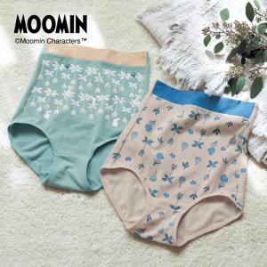 ショーツ レディース パンツ 下着 パンティ アンダーウェア レディースショーツ お腹すっぽり ハイウエスト MOOMIN ムーミン キャラクター シンプル おしゃれ