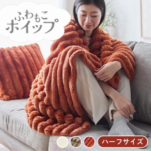 ブランケット 毛布 ハーフ 洗える 掛け布団 マイクロファイバー あたたか あったか ふんわり もこ...