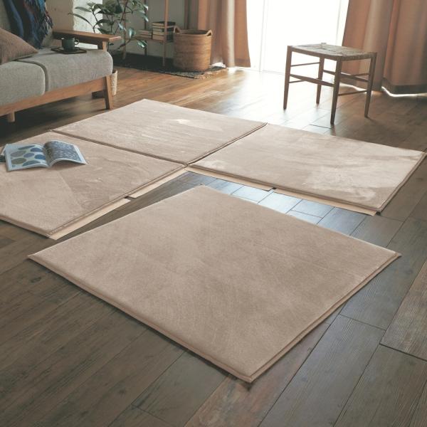 ジョイントマット マット ラグマット エリアマット ウレタン入り 撥水 防汚 抗菌 防臭 防ダニ リ...