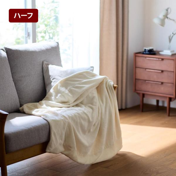 毛布 ブランケット ハーフ ひざ掛け もうふ 掛け布団 掛布団 ふとん 布団 あたたか あったか 冬...
