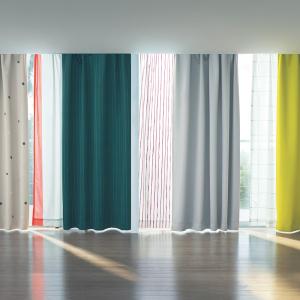 カーテン 4枚組 遮光 レースカーテン UVカット 遮熱 遮像 北欧スタイル セット リビング ダイニング 寝室 iloi イロアイ おしゃれ 新生活 幅100cm