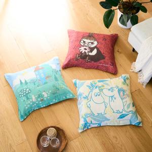座布団カバー 55×59cm カバー ざぶとんカバー インテリア ムーミン MOOMIN キャラクター リビング ダイニング ナチュラルデザイン おしゃれ