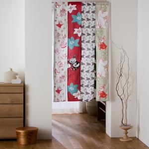 暖簾 のれん 間仕切りカーテン カーテン 4連のれん ムーミン MOOMIN キャラクター リビング ダイニング 廊下 おしゃれ 85×150cm