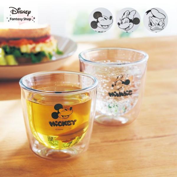 グラス ダブルウォール コップ カップ テーブルウェア 食器 割れにくい ディズニー Disney ...