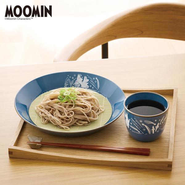 MOOMIN ムーミン ＜食洗機・レンジ対応＞割れにくい樹脂製の麺皿＆そばちょこセット（樹脂製の竹す...