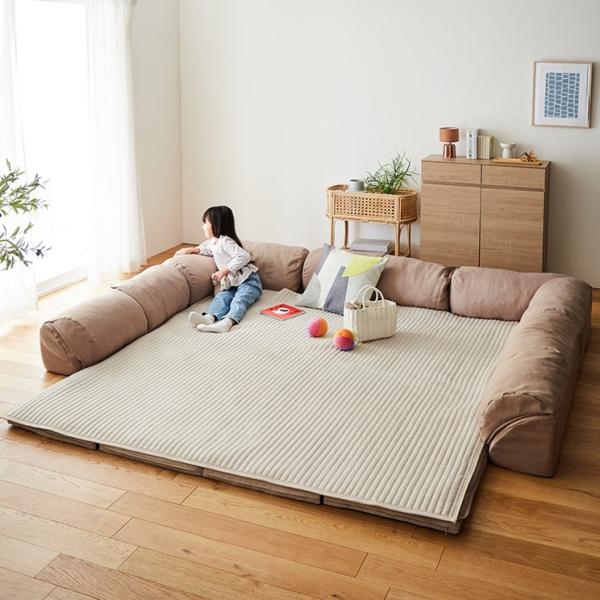 ラグ マット ラグマット 専用キルトラグ グータラグ専用 接触冷感 吸水 速乾 リビング ダイニング...