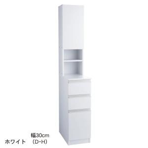 隙間収納 ラック 収納 キッチン 棚 お手入れ簡単 おしゃれ シンプル 幅15cm 奥行40cm 新生活 ホワイト H/30×55