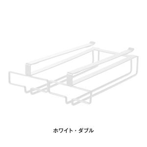 戸棚下ワイングラスハンガー　「ホワイト」（ダブル）