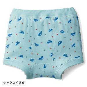 ボクサーパンツ パンツ 子供 インナー 肌着 男の子 男児 5層 トレーニングパンツ トレパン おねしょ トイトレ サックスくるま 90 100 110 120 130 140 GITA
