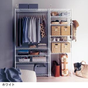 スチールラック オープンラック スチール ラック 棚 収納 リビング 壁 オープン 可動棚 整理 ディスプレイ ホワイト F／91×180.5 I／61×180.5 K／91×150