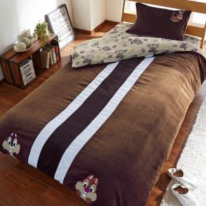 布団カバー 布団カバーセット  ディズニー マイクロファイバーのアップリケ付き布団カバー３点セット 洋式シングル