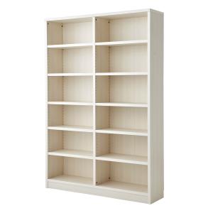 ベルメゾンデイズ 収納量にこだわった頑丈本棚［日本製］ ホワイト 120