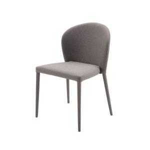 椅子 ダイニングチェア おしゃれ アースカラーのスタッキングダイニングチェア２脚セット　カラー　「ライトグレー」