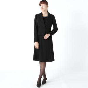 ブラックフォーマル　テーラードジャケット＆機能性ワンピース　２点セット