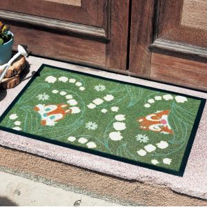 ディズニー 花言葉泥落とし屋外玄関マット（選べるキャラクター） チップ＆デール 約42×68