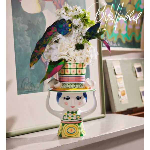 花瓶 フラワーベース ビヨン・ヴィンブラッド Bjorn Wiinblad Lady with Ha...