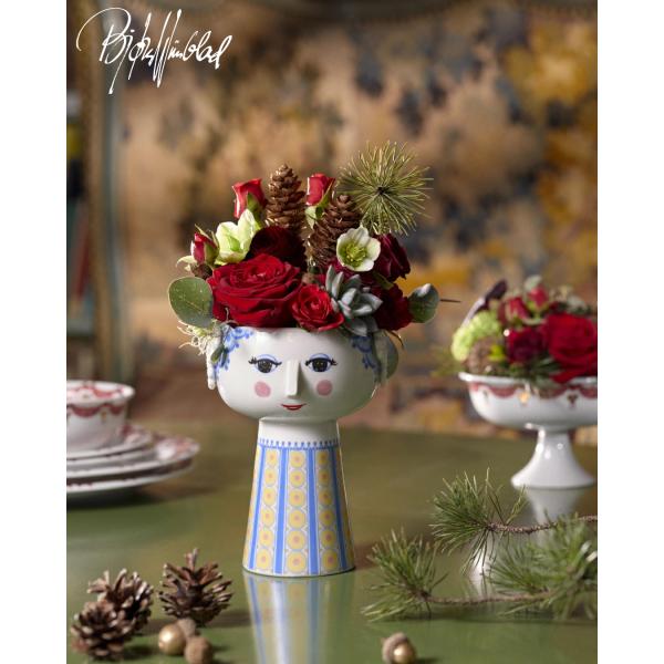 花瓶  フラワーベース 陶器 ビヨン・ヴィンブラッド Bjorn Wiinblad EVA エヴァ ...