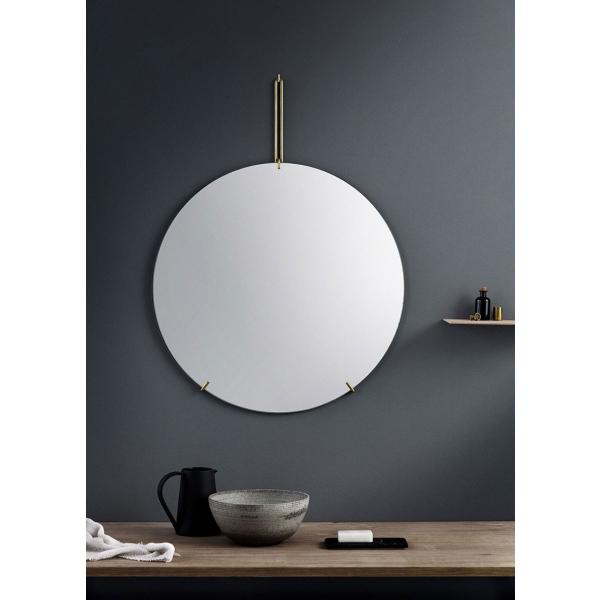 鏡 壁掛け MOEBE ムーベ ウォールミラー WALL MIRROR 直径70cm Brass ブ...
