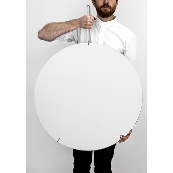 鏡 壁掛け MOEBE ムーベ ウォールミラー WALL MIRROR 直径70cm ステンレススチ...