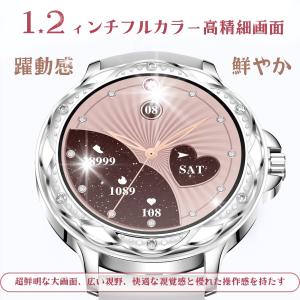 スマートウォッチ 日本製センサー 通話機能 2...の詳細画像2