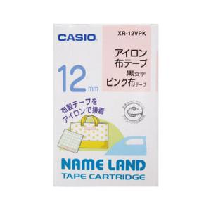 カシオ ネームランドテープカートリッジ12mm XR-12VPK（XR12VPK） 【黒文字アイロン...