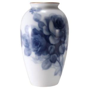 大倉陶園 ブルーローズ 花器 19cm 74A/8011 : ベルセーブ - 通販