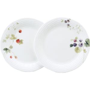 ナルミボーンチャイナ ルーシーガーデン プレートセットペア 24cm