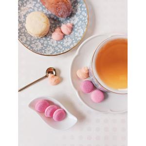 カナスック　ブラック＆ホワイトボックス お菓子　ピンク＆ローズ（約64個アソート）シュガー / 角砂糖 RONDE DE DOUCEURS　おしゃれ ギフト インスタ