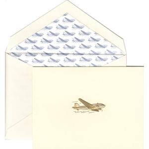 CRANE & Co. クレイン ノートカード＆封筒セットヴィンテージ エアプレイン