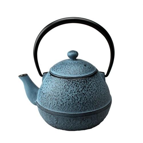 鉄瓶　急須 たまご形　ブルー　0.55L　南部鉄器鉄瓶 OIGEN　及源
