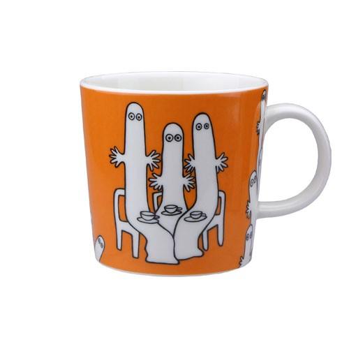 アラビア　ムーミンシリーズ　マグ　『ニョロニョロ』　オレンジ