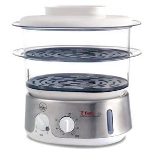 T-FAL ティファールの電気蒸し器 スチームクッカー シンプリースマート メタリックホワイト
