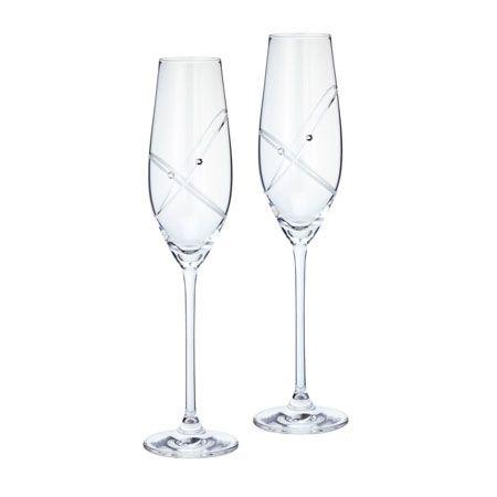 ウェッジウッド　クリスタル　プロミシス　『ウィズ ディス リング』　シャンパントール　ペアギフトセッ...