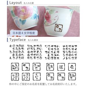 名入れ湯呑み 花物語 (はなものがたり) 誕生...の詳細画像2
