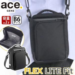 ビジネスバッグ メンズ ace.GENE ショルダーバッグ エース ジーン FLEX LITE FIT フレックスライト フィット ミニショルダー B6｜bellezza