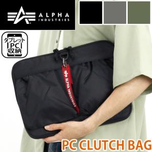 アルファ インダストリーズ PCスリーブ メンズ ALPHA INDUSTRIES クラッチバッグ 手持ち バッグ PCケース 送料無料 PC CLUTCH BAG｜bellezza