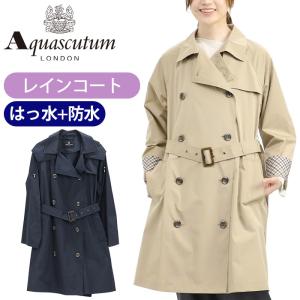 レインコート Aquascutum アクアスキュータム トレンチ型 レディース