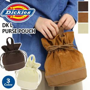 ディッキーズ Dickies トートバッグ 巾着バッグ コーデュロイ ポーチ 巾着 DK L PURSE POUCH おしゃれ セール｜bellezza