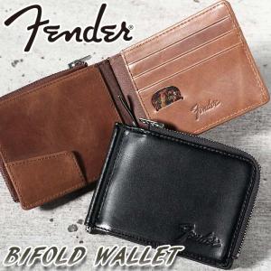 フェンダー 財布 Fender メンズ レディース 二つ折財布 マネークリップ 二つ折り財布 札入れ 二つ折り 折財布 さいふ 革小物 メンズ財布 カード収納 レザー 牛革の商品画像